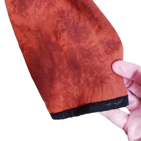 Drapers & Damons Womens Large Classy Black Orange Rayon Blazer Jacket Used - Picture 4 of 12